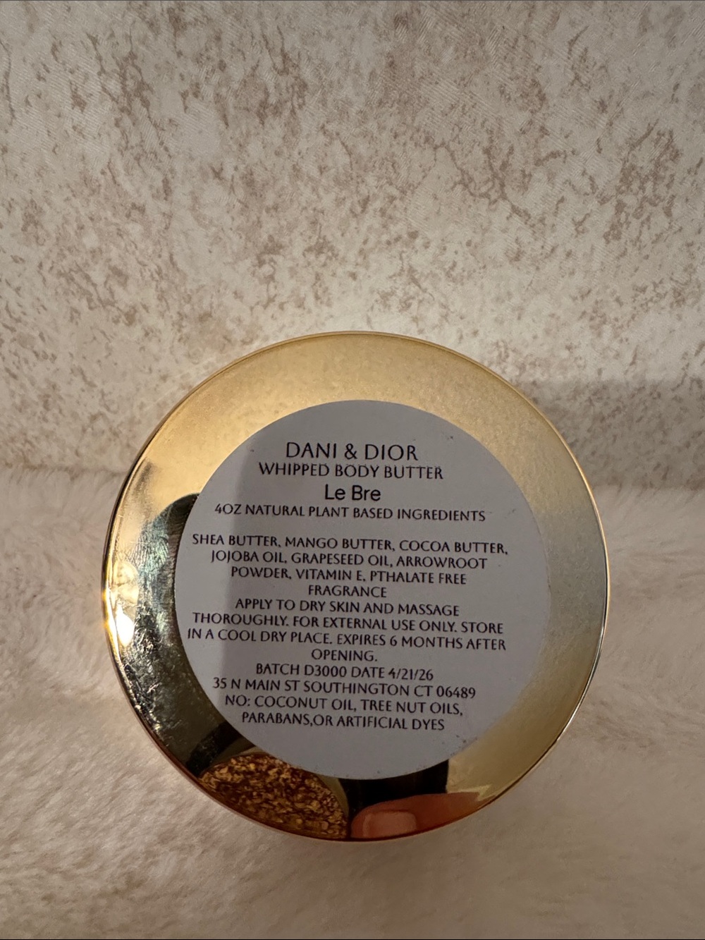 Le Bre Whipped Body Butter - Gold